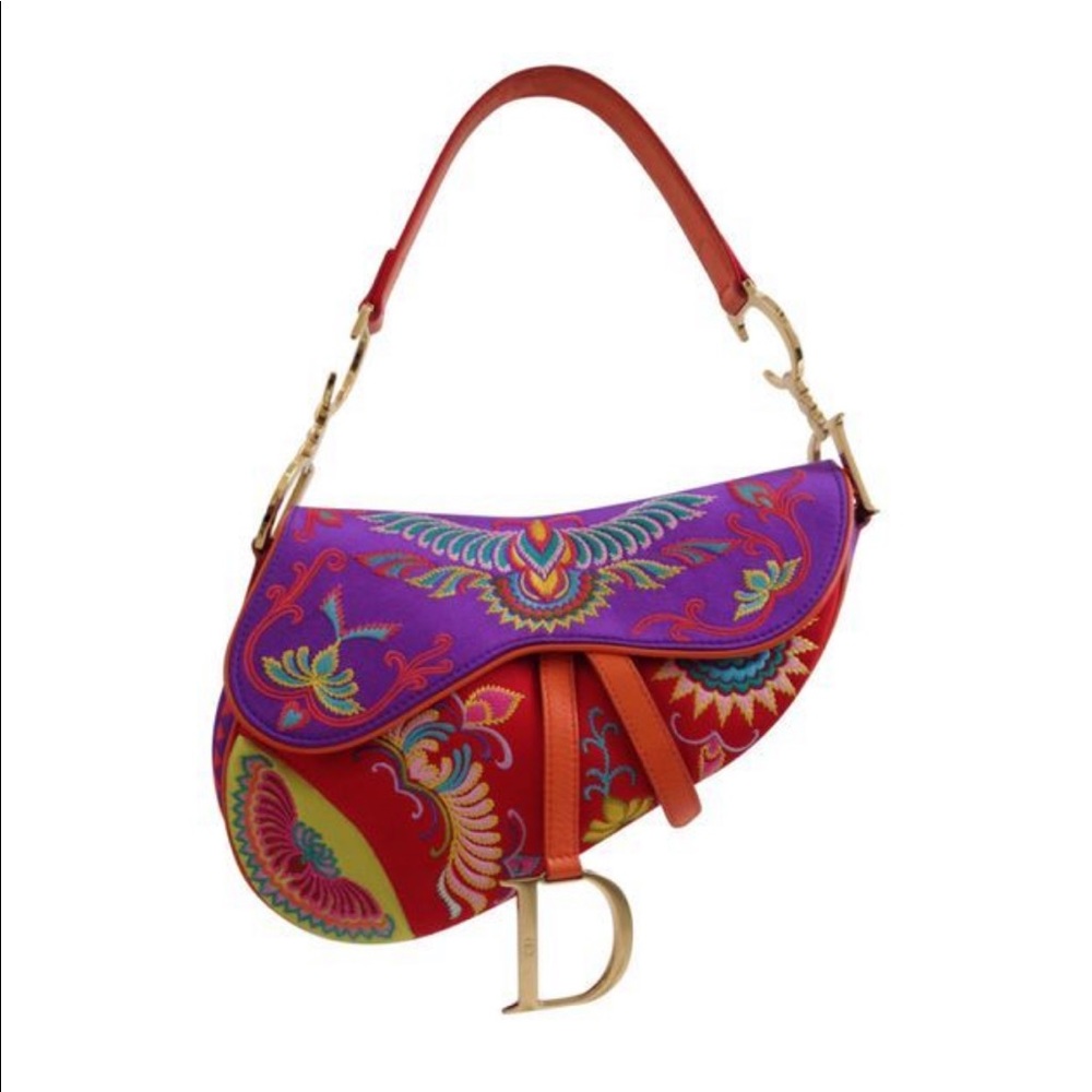 Limited edition timeless classic Dior saddle bag
